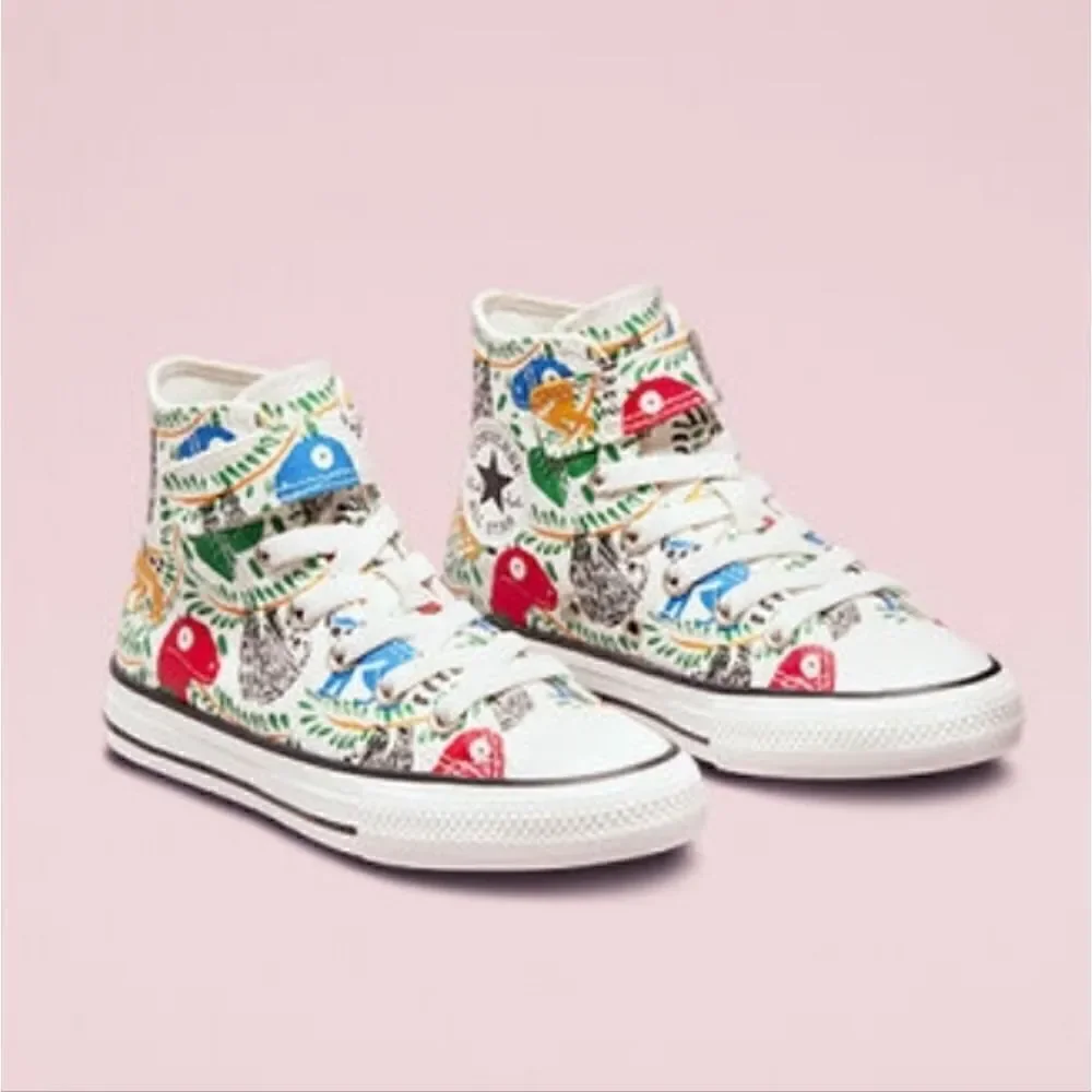 Little Kid Chuck Taylor All Star Multicolored Animals Sneakers Shoes Size 3